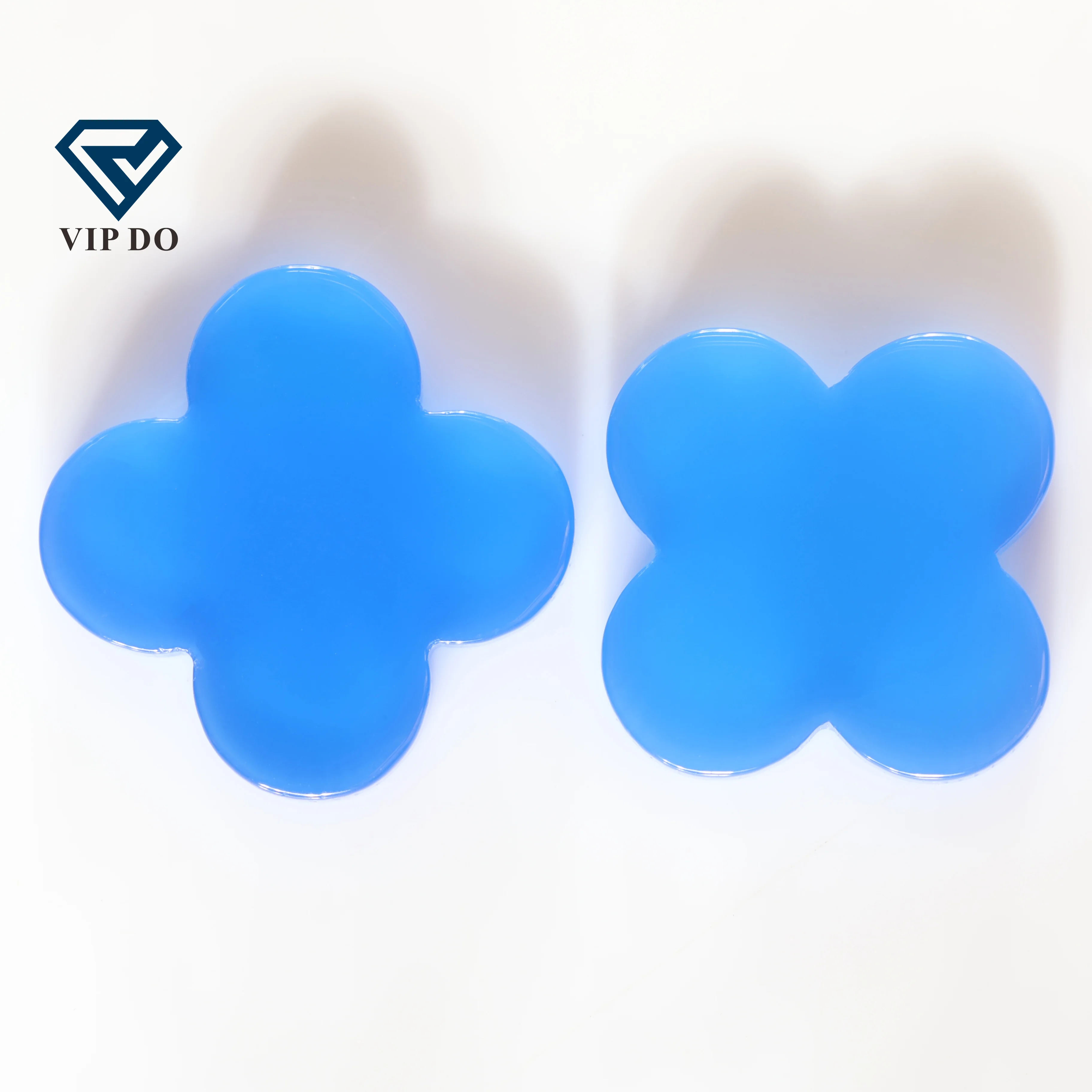 Заводская оптовая цена 6*6-18*18 мм четырехлистный клевер натуральный агат рассыпчатый драгоценный камень