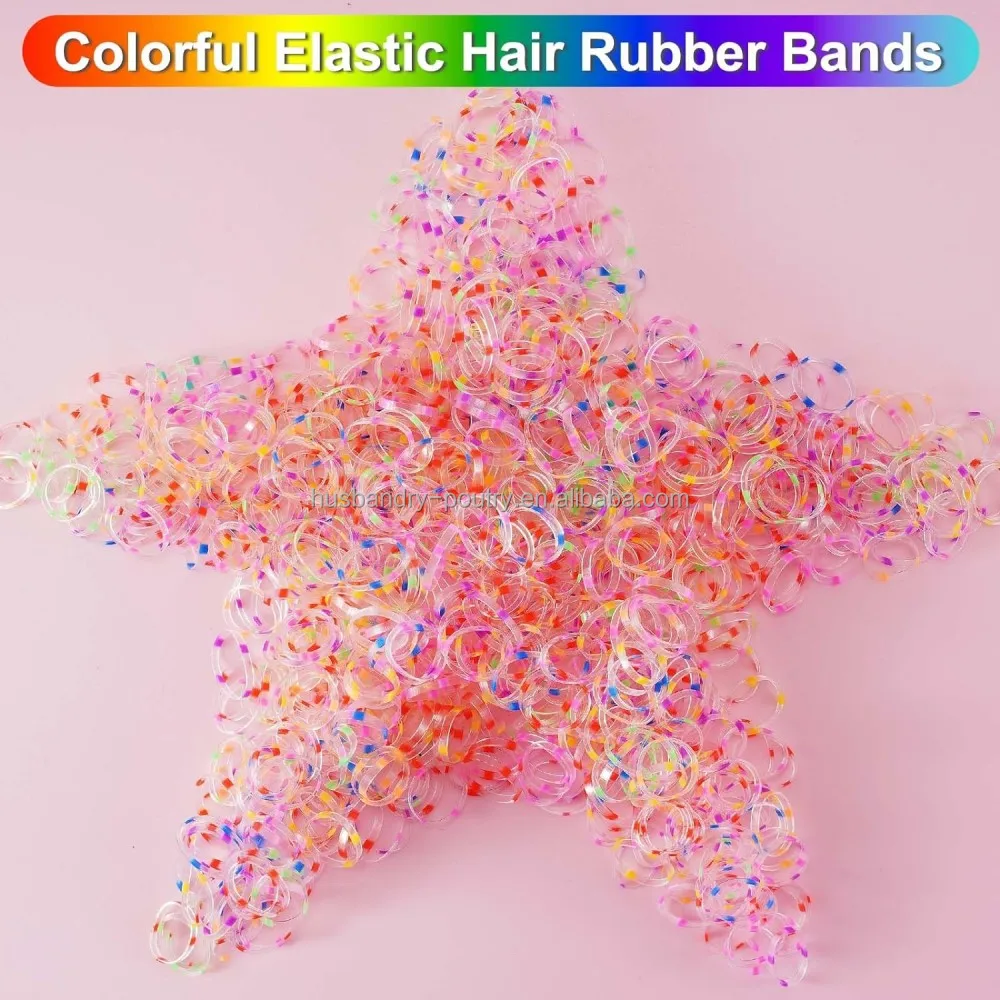 Horse Equestrian Braiding Bands Color Elastic Hair Rubber Bands