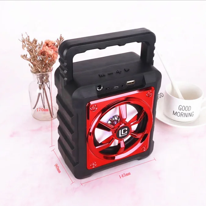 
LN31TWS Wireless Speaker With Microphones Power BluetoothS Portable K Song Wireless 5W Speaker System With Party Lights 