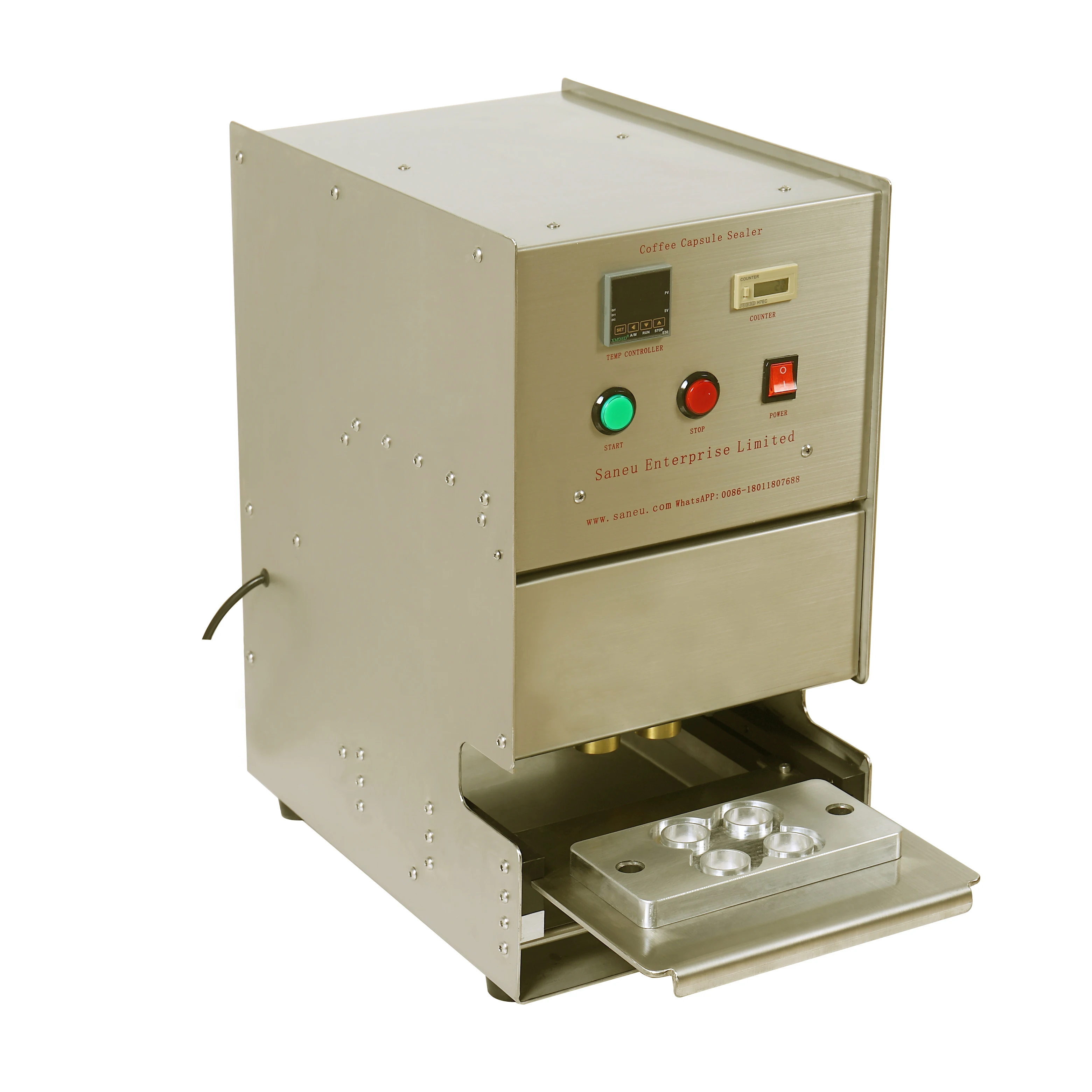 wholesale high quality 6 holes Nespresso pod automatic sealer coffee pod heat sealing machinery