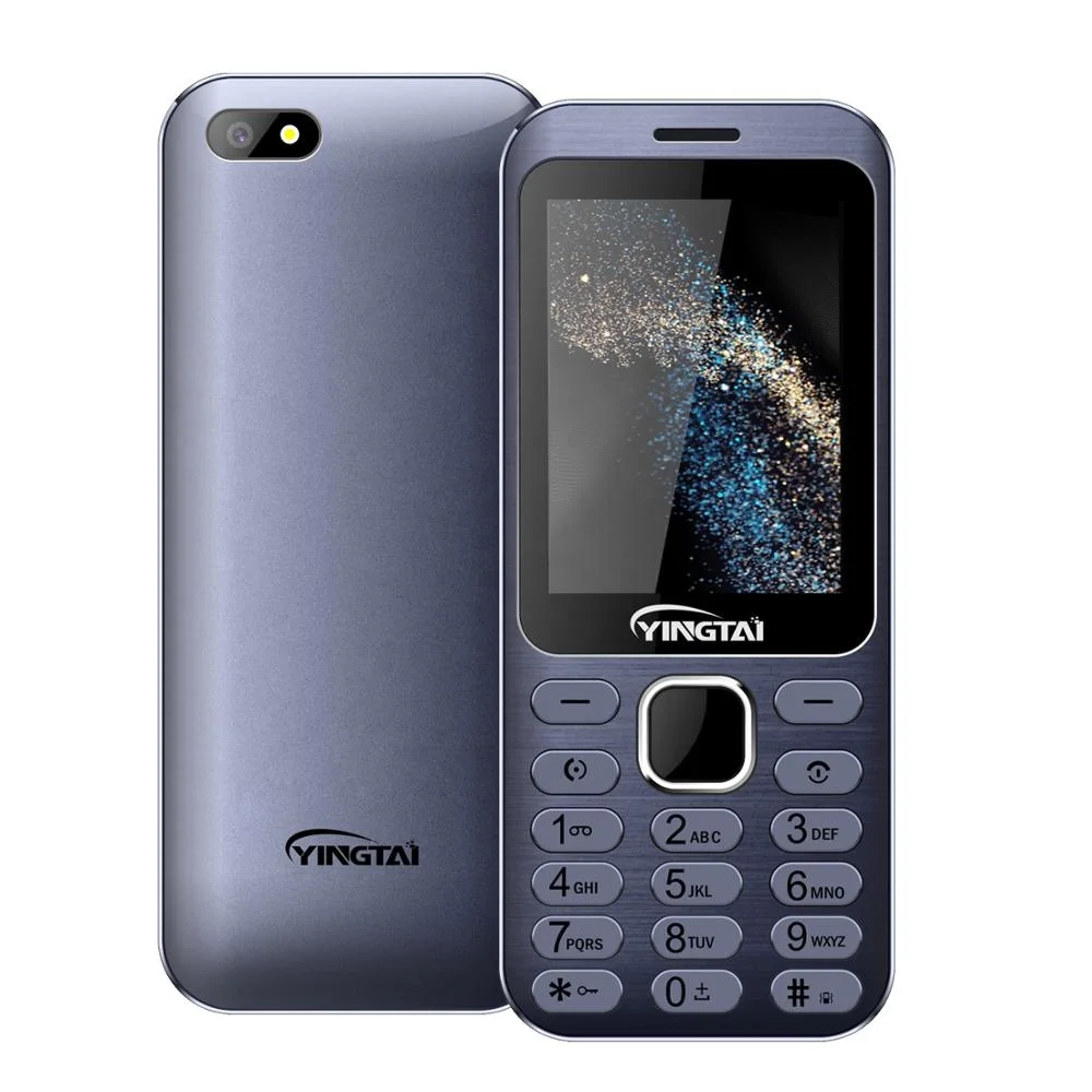 Metal middle frame slim feature phone nice bar design 2.8 inch display cellular telephone