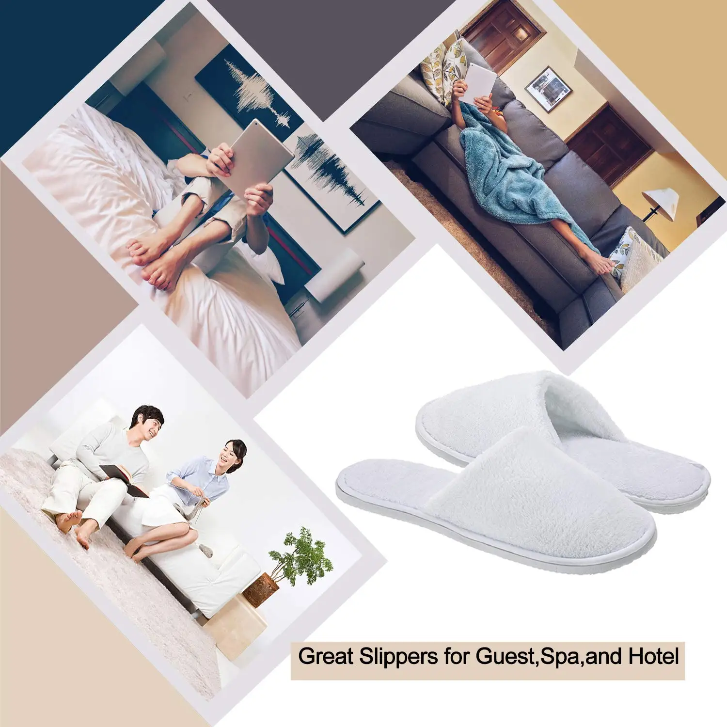 Wholesale Disposable Cheap Hotel Room Slippers Comfortable Felt Sole Slides Slippers For Women