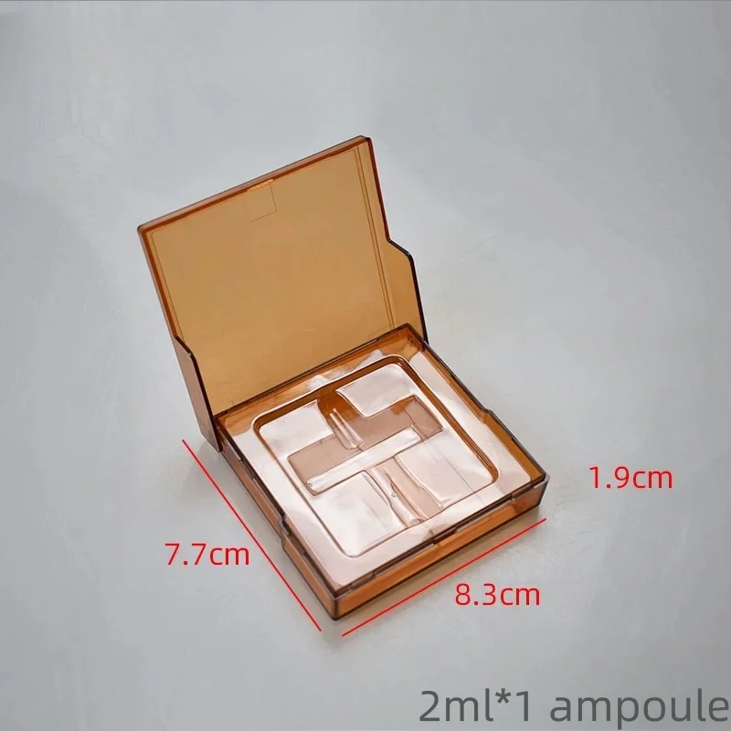 2ML*1 Ampoule Glass Plastic Needle Medicine Organizer Light-proof Waterproof Medicine Customized labels Storage Box WIth Tray