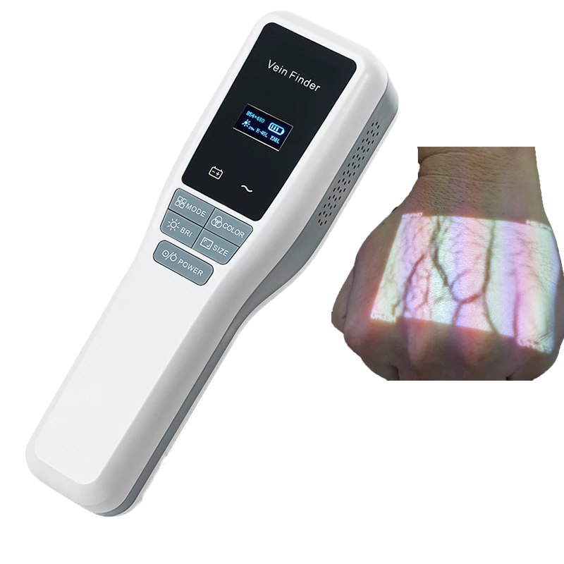 Vein viewer portable sticker to locate vein finder lamp for channeling venous veins