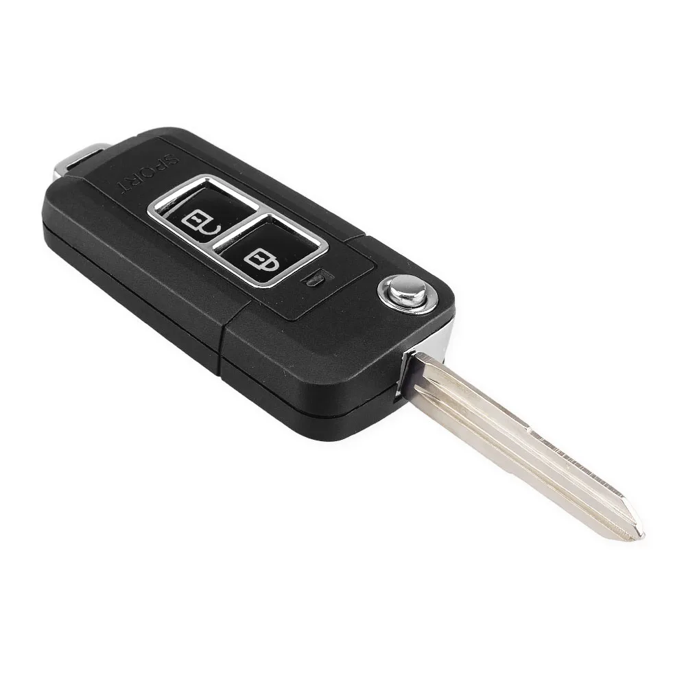 KEYYOU Remote Key Shell For Kia Carens Cerato Sportage Modified Key Fob Replacement 2 Buttons Key Case