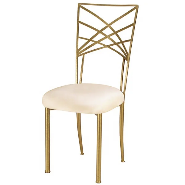 
New champagne gold wedding cross back chiavari chair for event ceremony decoration 