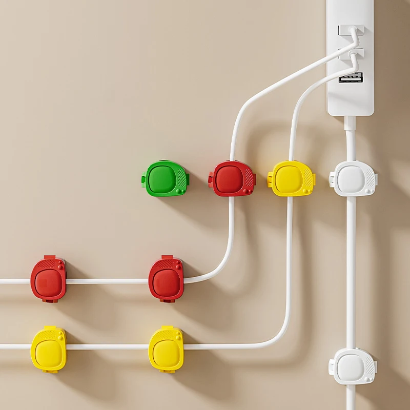 Cable Organizer Cables Clips Adjustable Cord Holder Under Desk Cable Management Wire Keeper Organizer Holder