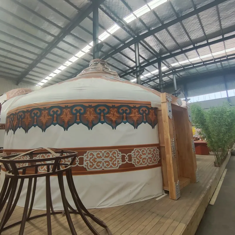 5M outdoor winter luxury wooden mongolian yurt large bamboo yurts tent