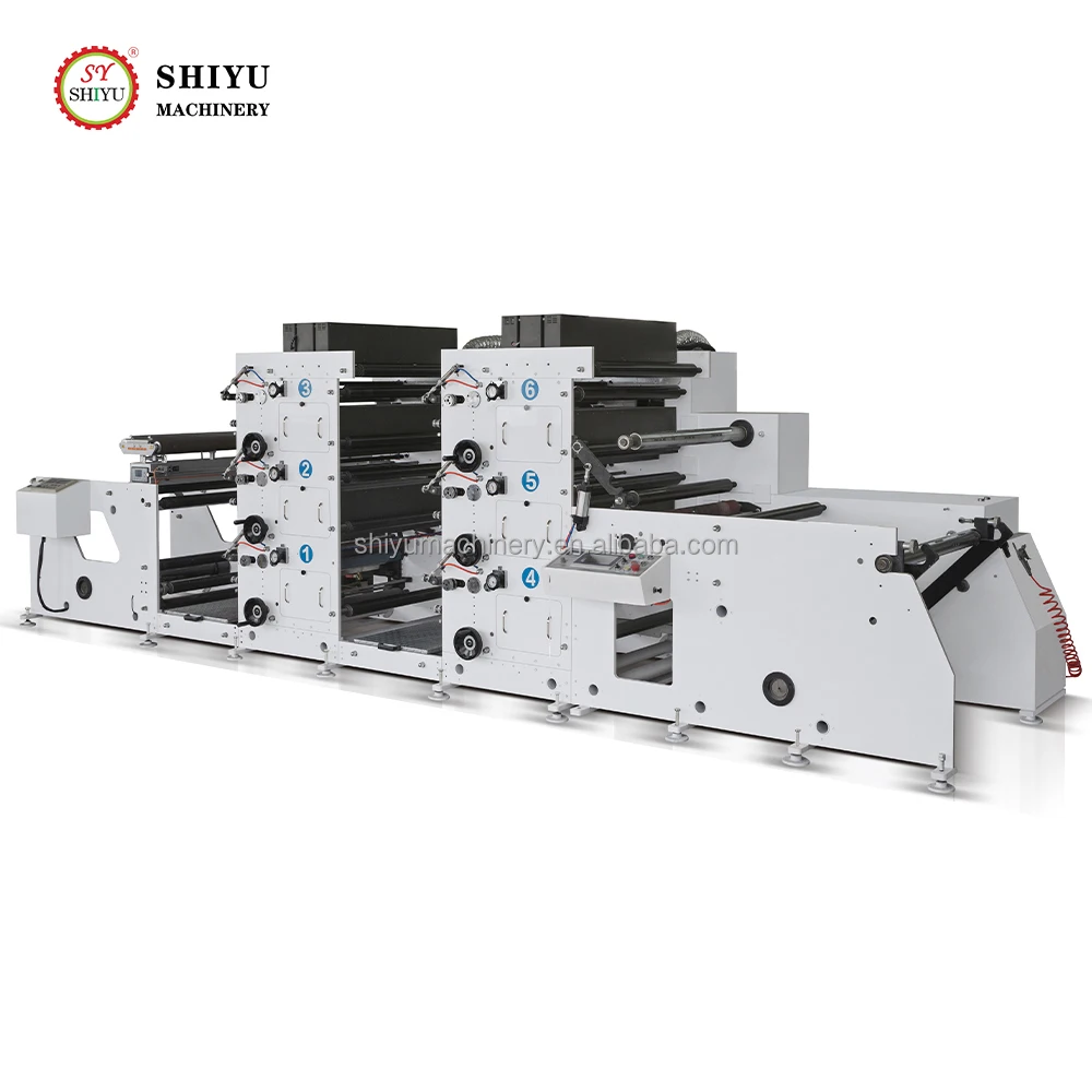 The Leading Manufacturer of Automatic Label Flexo Printing Machine with Lamination Station Paper Flexo Printing Machine