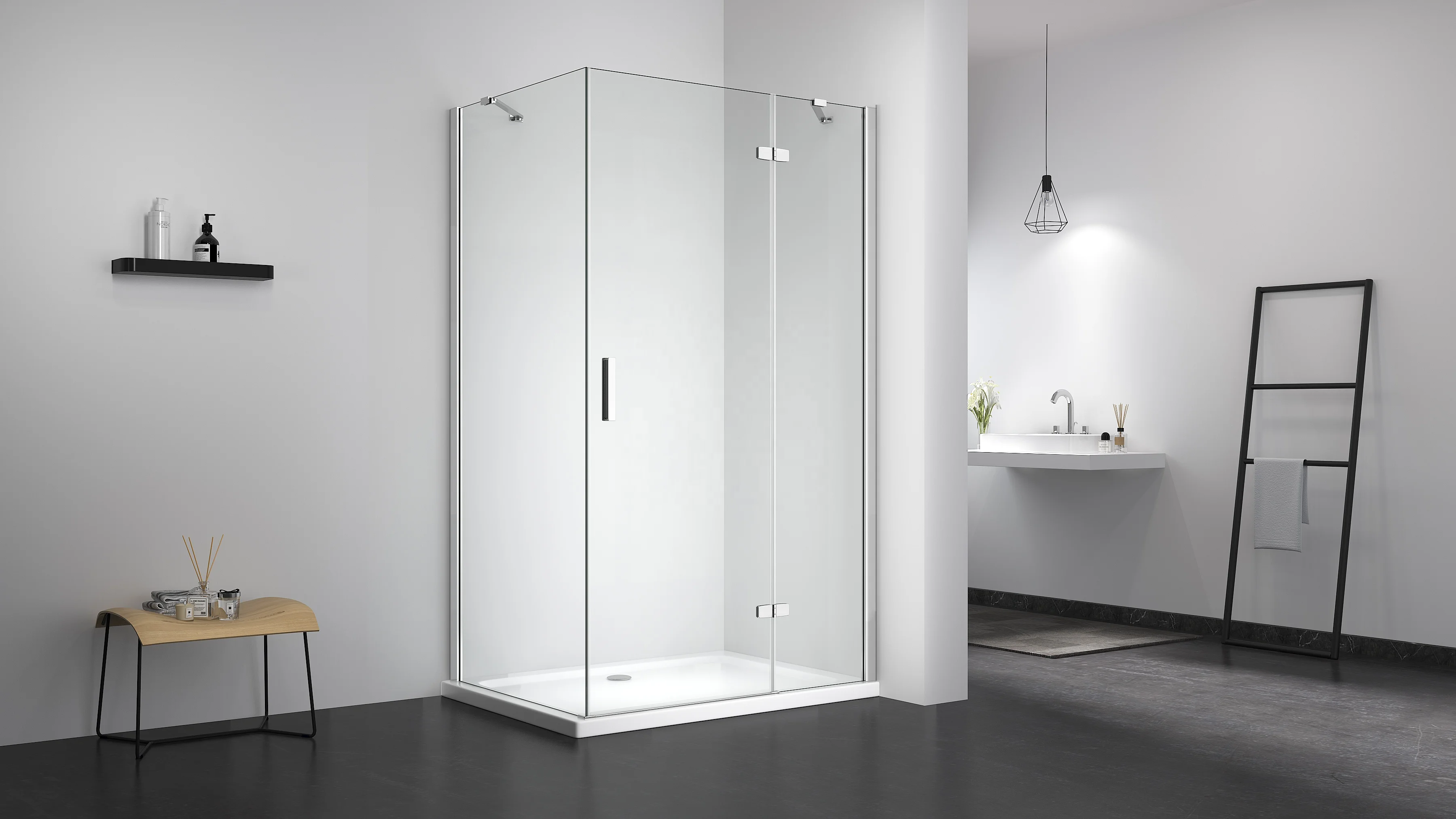 Exceed Corner shower enclosure prefab shower cabin spare parts shower enclosure