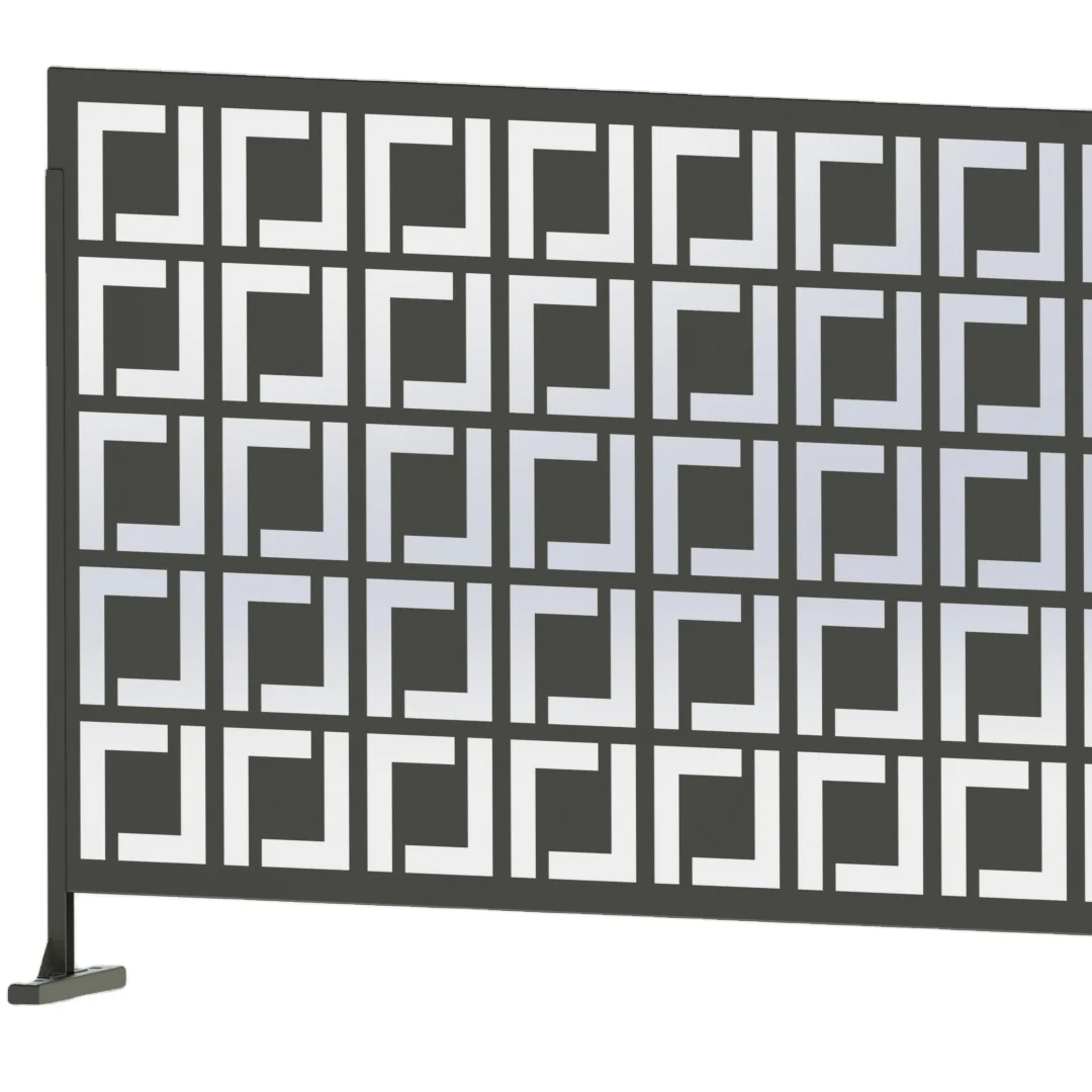 Custom Laser Cut Landscape Corten Steel Fence Panels Decorative Metal Privacy Screen Panels