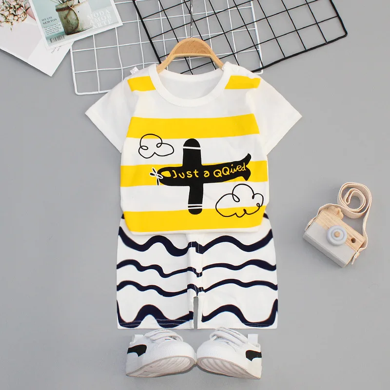 
Summer Baby Clothes Sets Kids Pajamas Baby Loungewear sets Boys Girls Pijamas Cotton Nightwear 