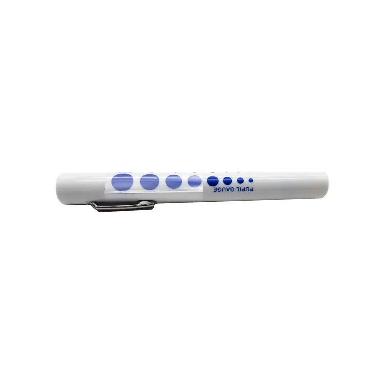 Custom Logo Disposable Plastic Medical Pupil Gauge Medical LED Nurse Pen Lights