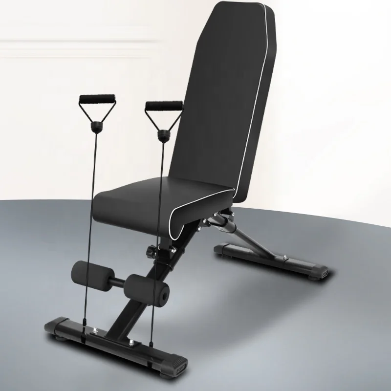 Weight Bench with Leg Extension Exercise, Combo Adjustable Bench Press, Ab Workout Bench and Squat Rack