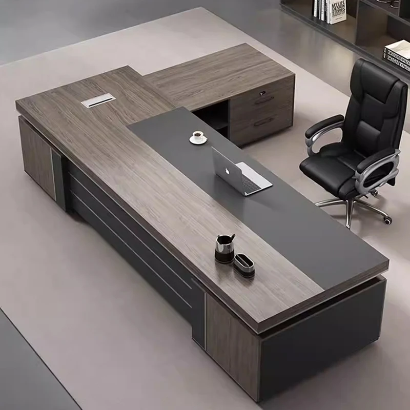 Modern luxury boss office desk factory direct sales office furniture CEO manager desk employee workbench