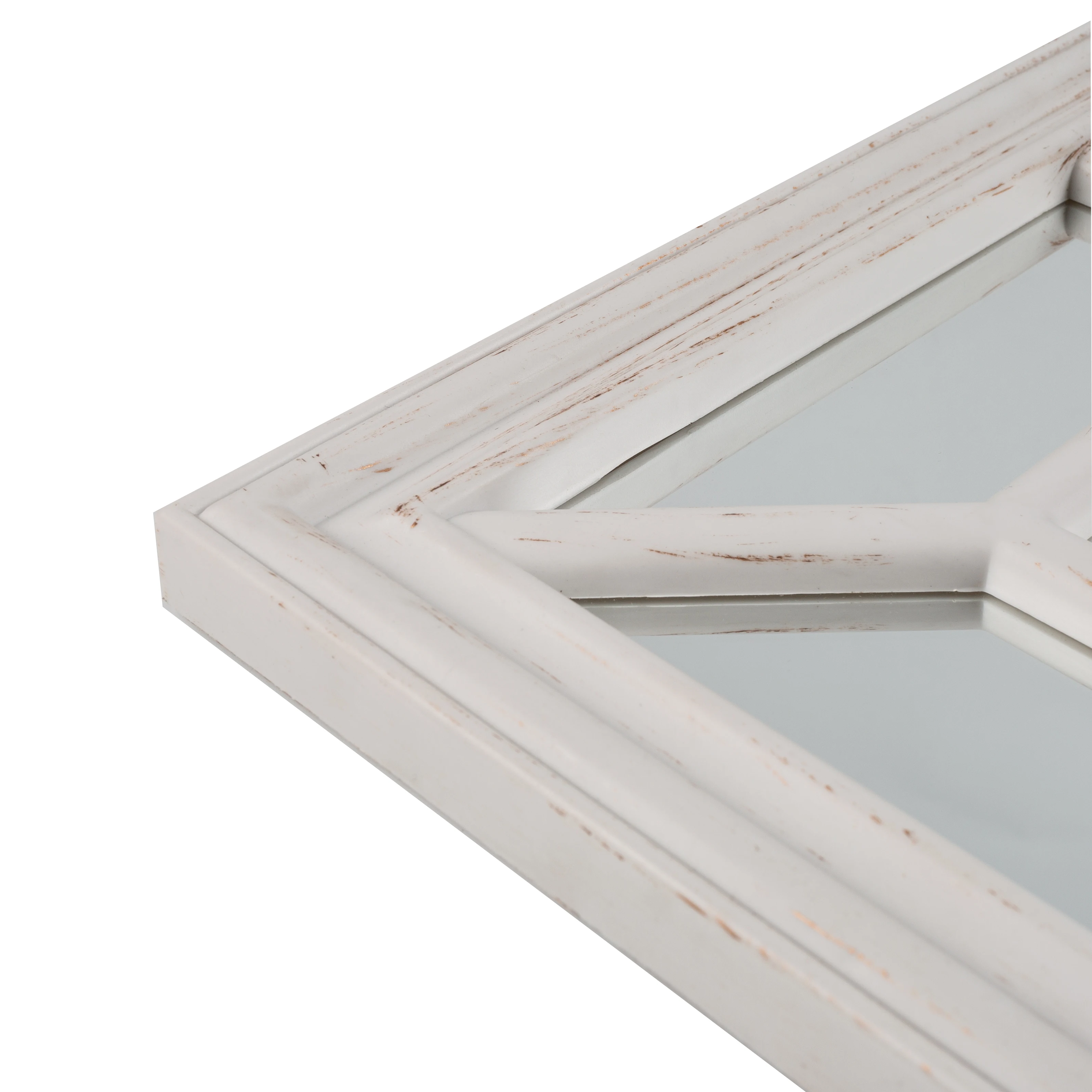 Sofine popular wall decoration plastic frame pane decorative Antique window mirror for indoor or outdoor