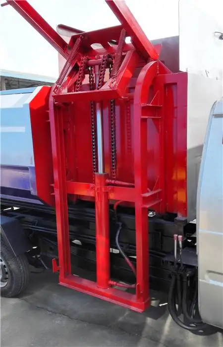Municipal garbage collection truck part garbage lifter