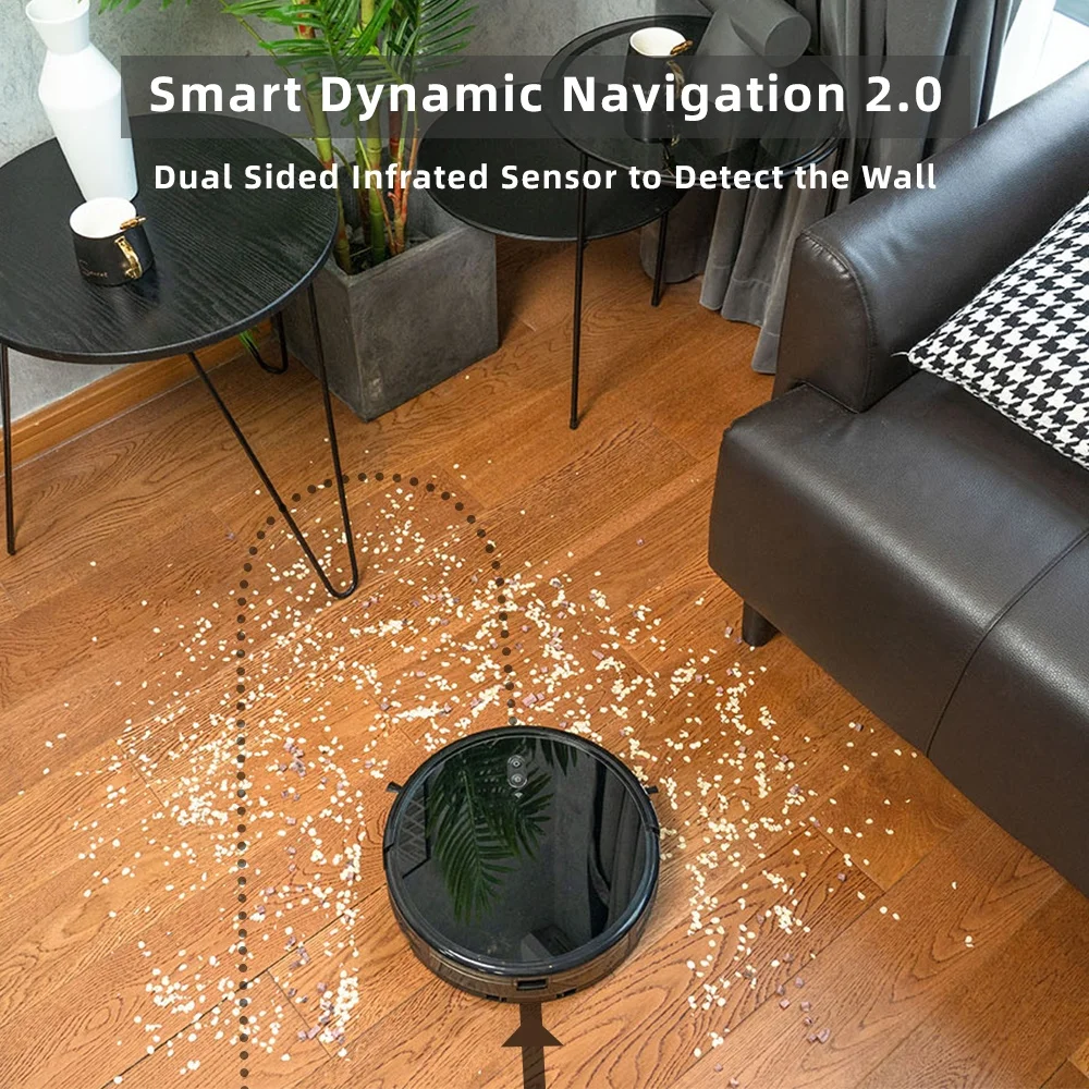 Wholesale Robotic Automatic Mop Robot Vacuum Cleaner with WiFi 2 in 1 Vacuum and Mop Performance Similar Laser Robot Vacuum