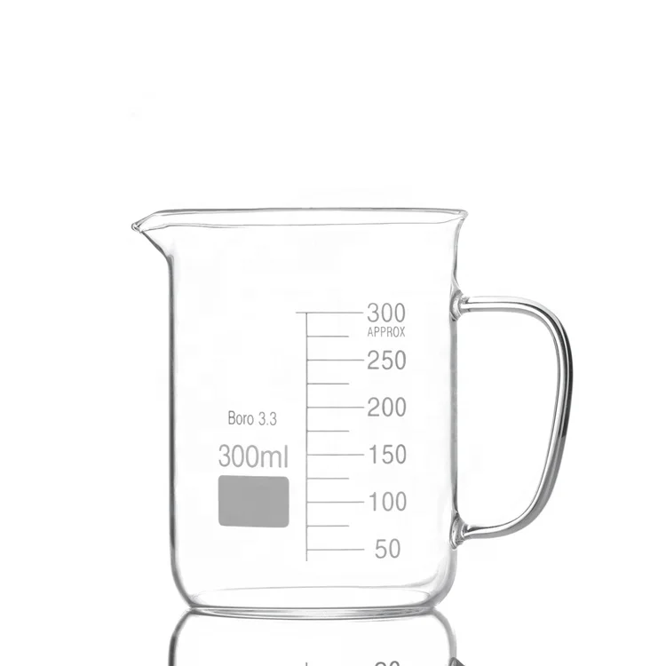Стеклянный стакан с ручкой Tiandi Lab 800 мл 1000 2000