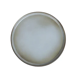 High Temperature Porcelain Round Plate Ceramic Dinnerware European Design Collection