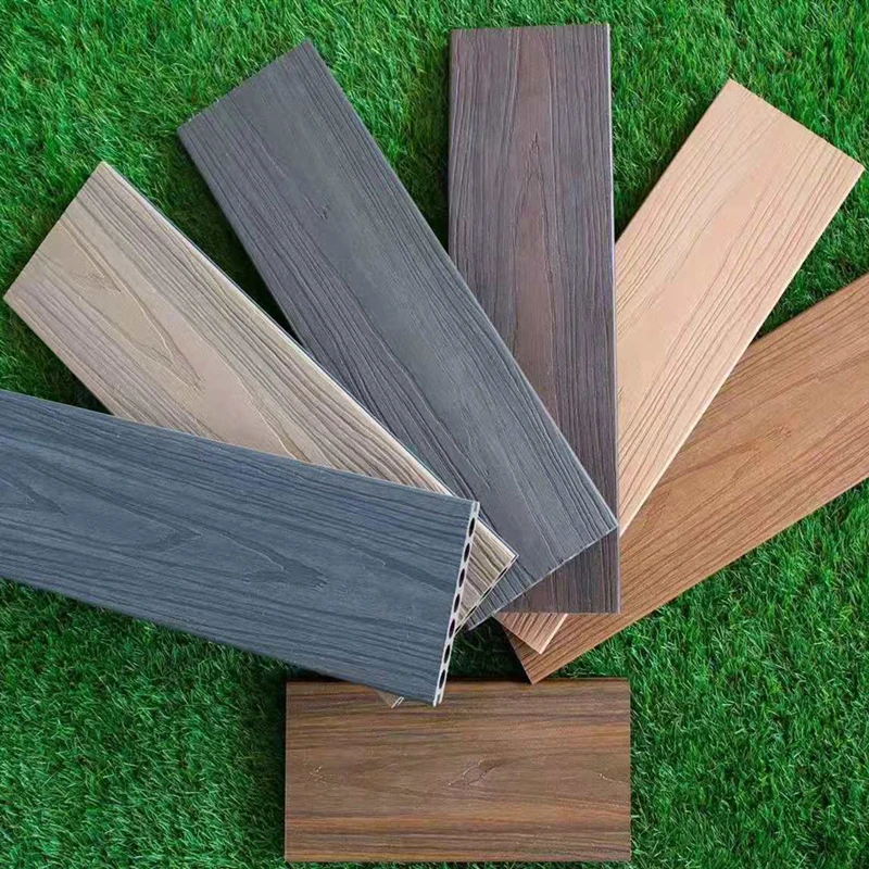 Co-extrusion technology WPC Composite Decking Boards For Outdoor Flooring
