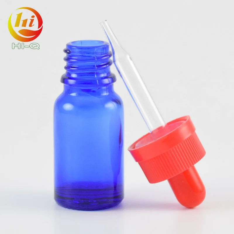 10ml 30ml blue cbd oil bottle 10 ml 30 ml glass dropper bottle for essential oil