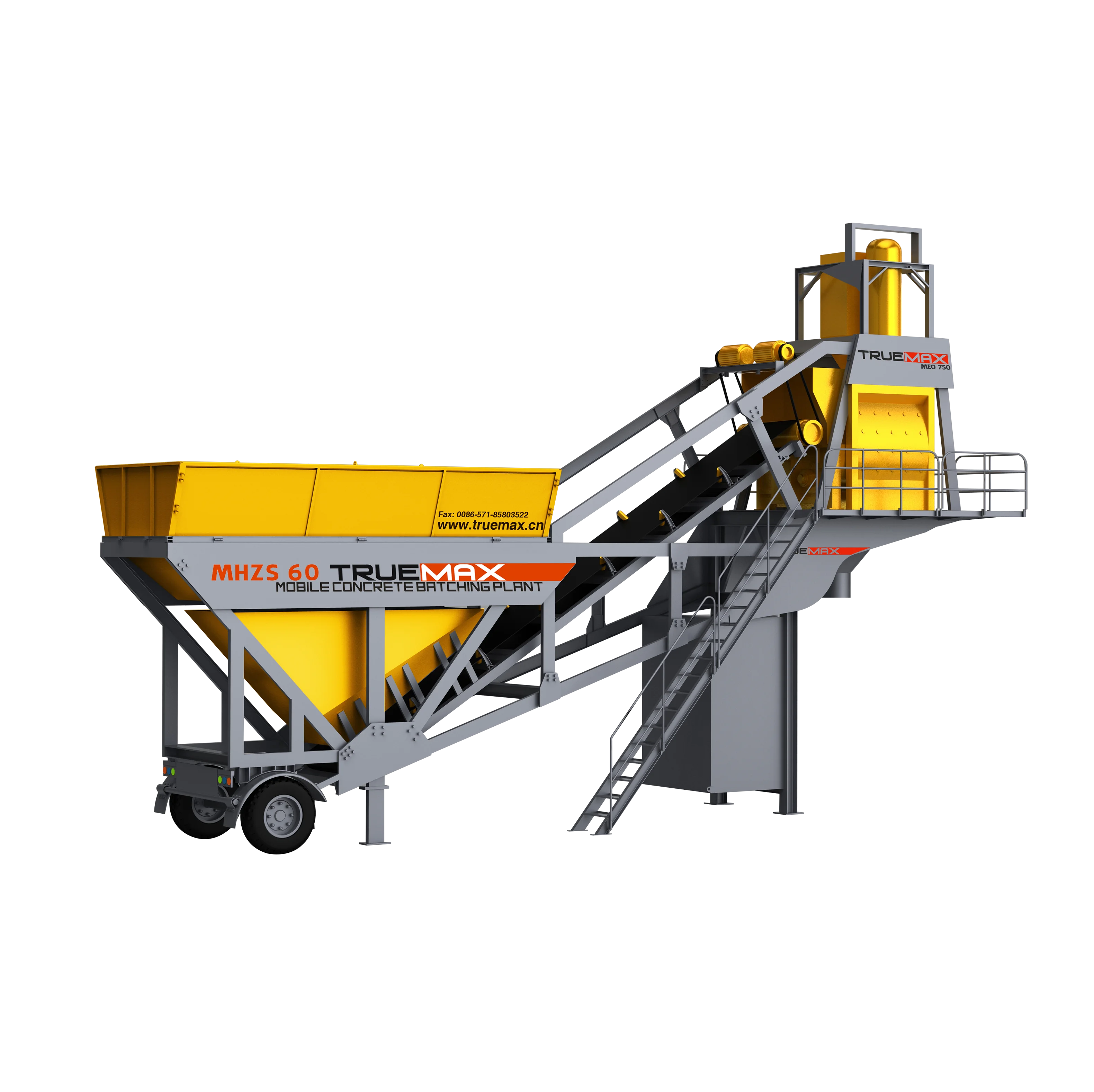 Economy type CBP60M mobile mixing concrete machinery concrete batching plant prices for sale