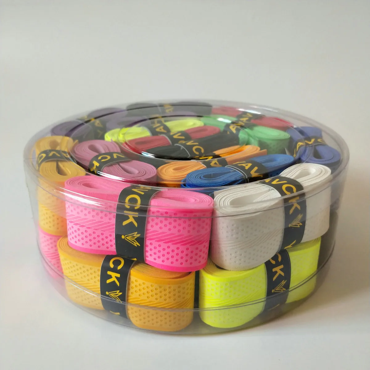 Dry Feel 0.7 mm PU Badminton Racket Overgrip Anti-Slip Over Grip Tape Band with Embossed Pattern