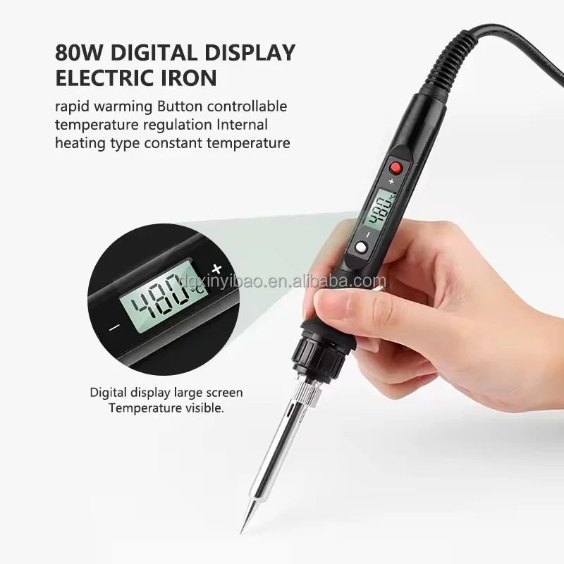 2024 New Product 80W 10 in 1 Digital Soldering Iron with Switch Set Adjustable Temperature Switching Electric Soldering Iron Set