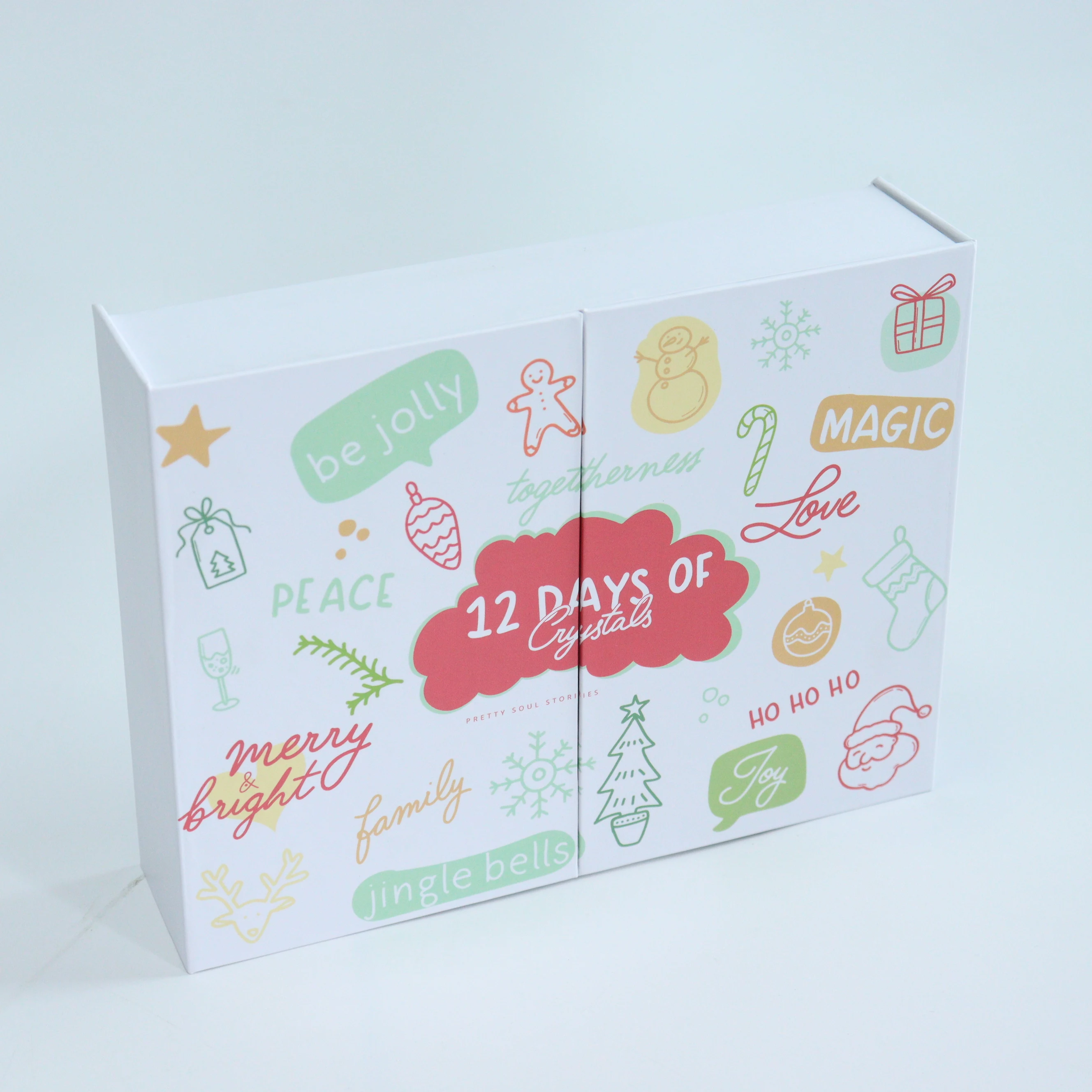 Factory Outlet 12/24/25 Days Advent Calendar Box Christmas Gift and Candle/Jewelry Package Customizable Paper Shape