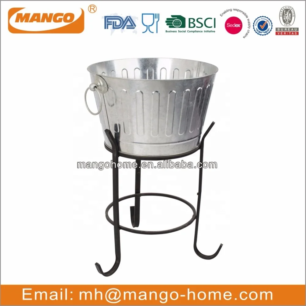 Овальная емкость для пива и напитков из нержавеющей стали, ведро для льда