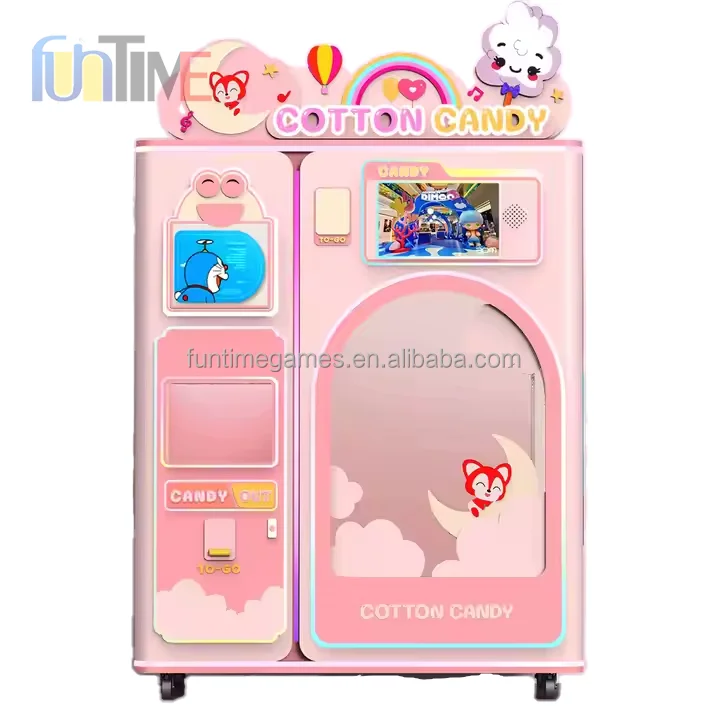 Commercial Automatic Cotton Candy Machine for Home Use New Condition for Sugar and Food Application