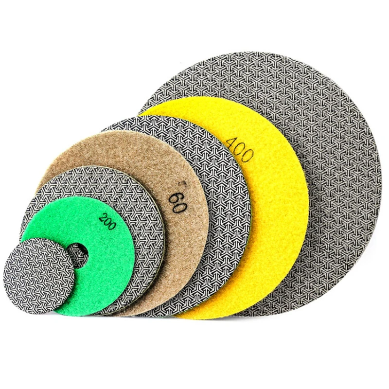 100mm 4 inch 100grit  Electroplated diamond hand polishing pad grinding disc