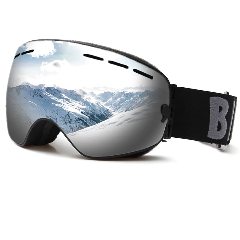 Wholesale 100% Uv 400 Protection Anti Fog Over Glasses Snowboard Goggles Ski Goggles Pro For Women Men