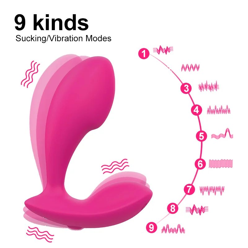 Girlspower 2 in 1 G Spot Clitoral Female Vibrator Hot Sale App Remote Control Bluetooth 9 Frequency Vibrator Sex Toys for Woman