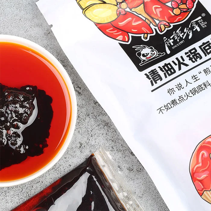 
Chongqing Hotpot Soup Base Edible Spicy Vegetable Oil Seasoning Condiment 280g 