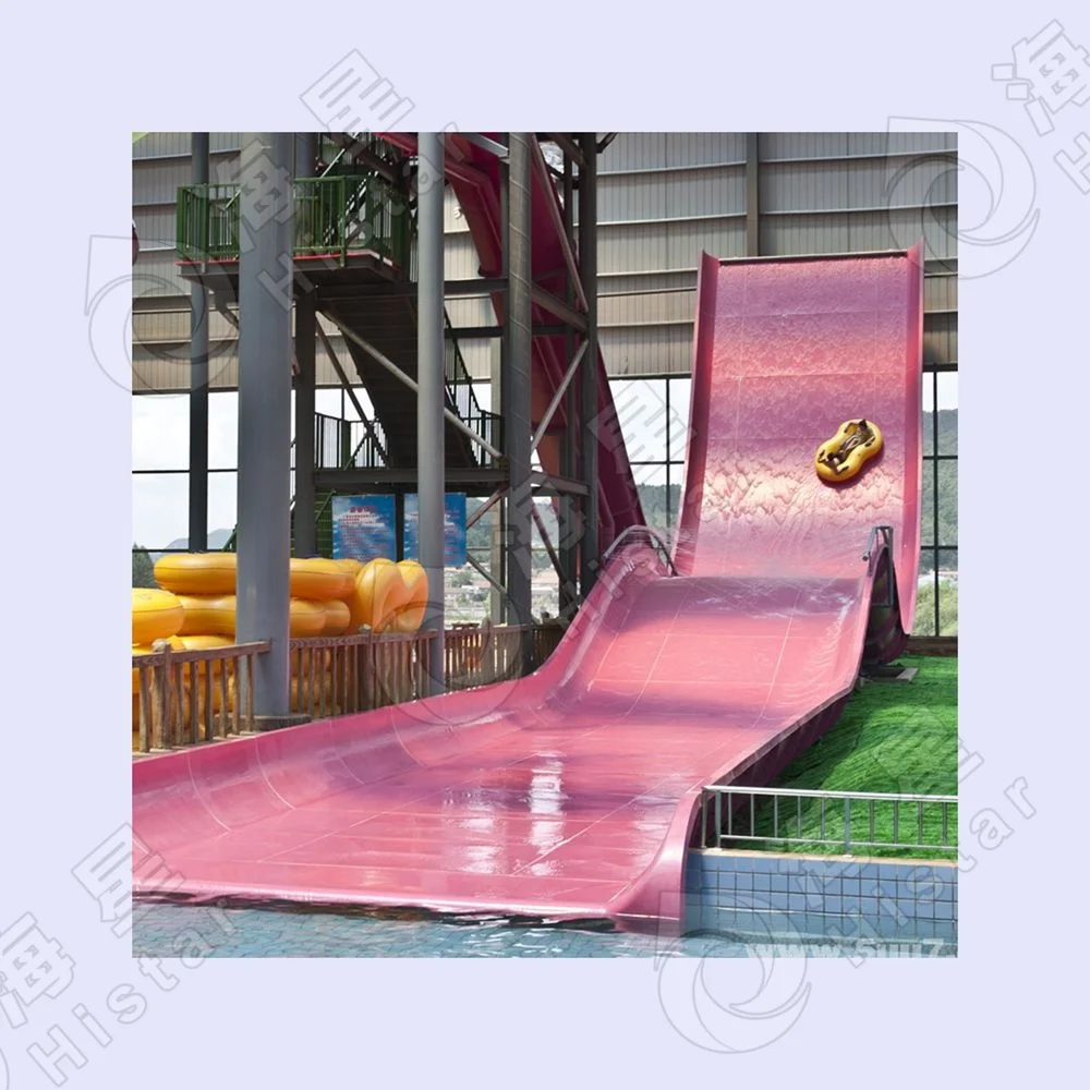 outdoor big family hillside water slide waterpark swimming pool playground equipment  game water play