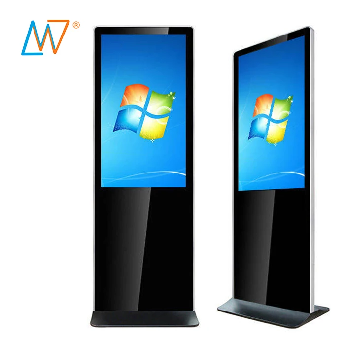 hotel 43 inch all in one pc digital signage kiosk floor stand software computer