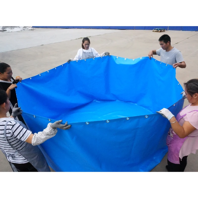 China Factory Directly PVC Fish Farming Tank 5000 Liter Tarpaulin Bladder for Fish Breeding