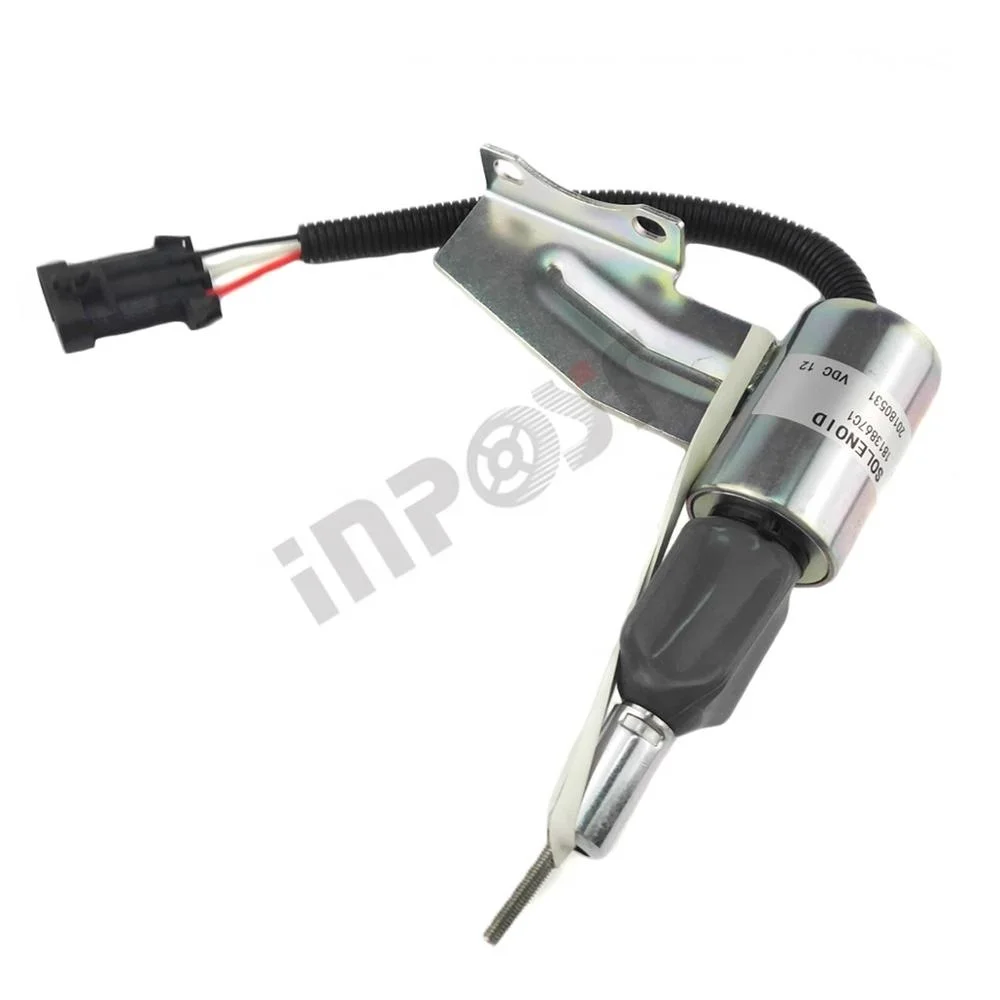 1813867C1 Shutoff Solenoid Valve 12V For Navistar International DT466E DT530E Engine Stop Solenoid 1813867C1