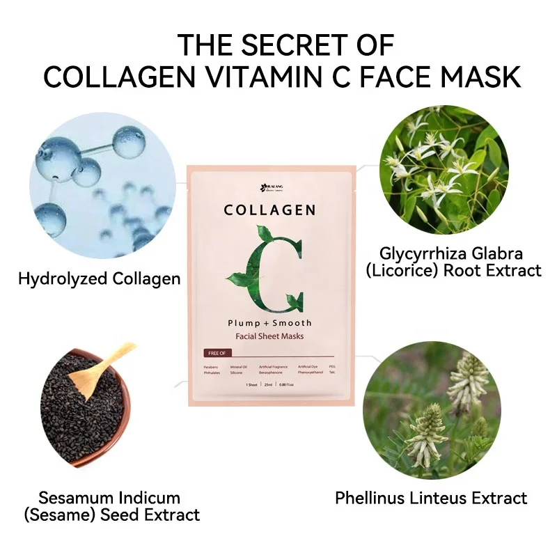 Hydrating Collagen Vitamin C Anti Aging Firming Face Mask