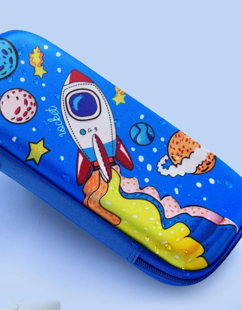 Big Capacity Pencil Pouches For Children Cool Pen Box Zipper Marker Organizer Dinosaur