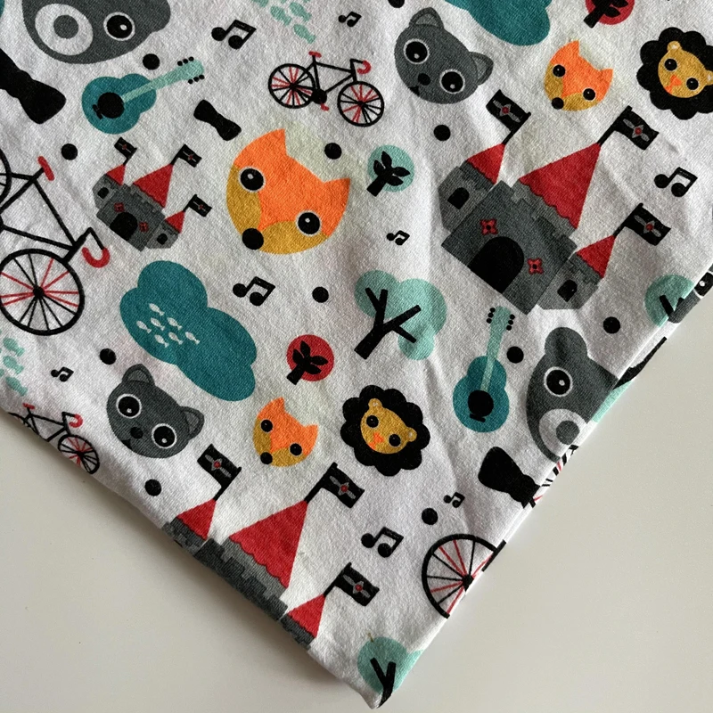 Low price digital printing cotton lycra fabric with cold touch 95 cotton 5 elastic with NO MOQ