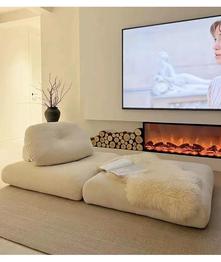 Nordic modern small square small apartment modern simple living room single sofa chair splicing combination tofu lazy sofa