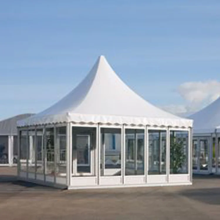 Glass Wall Event Party Canopy Whit PVC Top Pagoda Tent arabian tents for sale