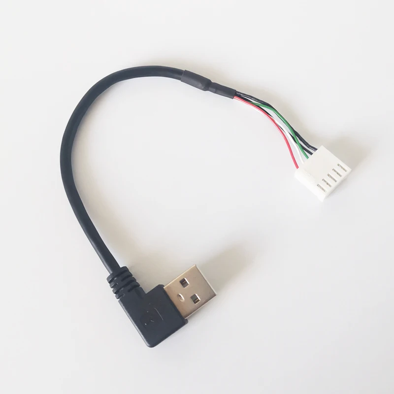  Под заказ 90 градусов USB 2 0 A папа Оригинальный Molex 3 4 5Pin терминал провода Жгут кабеля левый/правый угол к