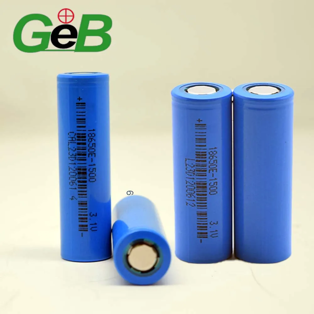 GEB Hot Sell 18650 Sodium Ion 3.1V 1500mAh Cylindrical Battery 1300mAh 3000mAh