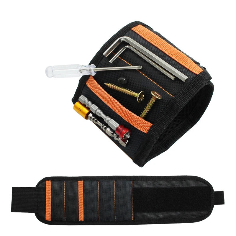 OEM Wrist Strap Fathers Handyman Electrician Gifts Magnetic Wrist band with Super Strong Magnets Holds Screws Nails Drill Bit