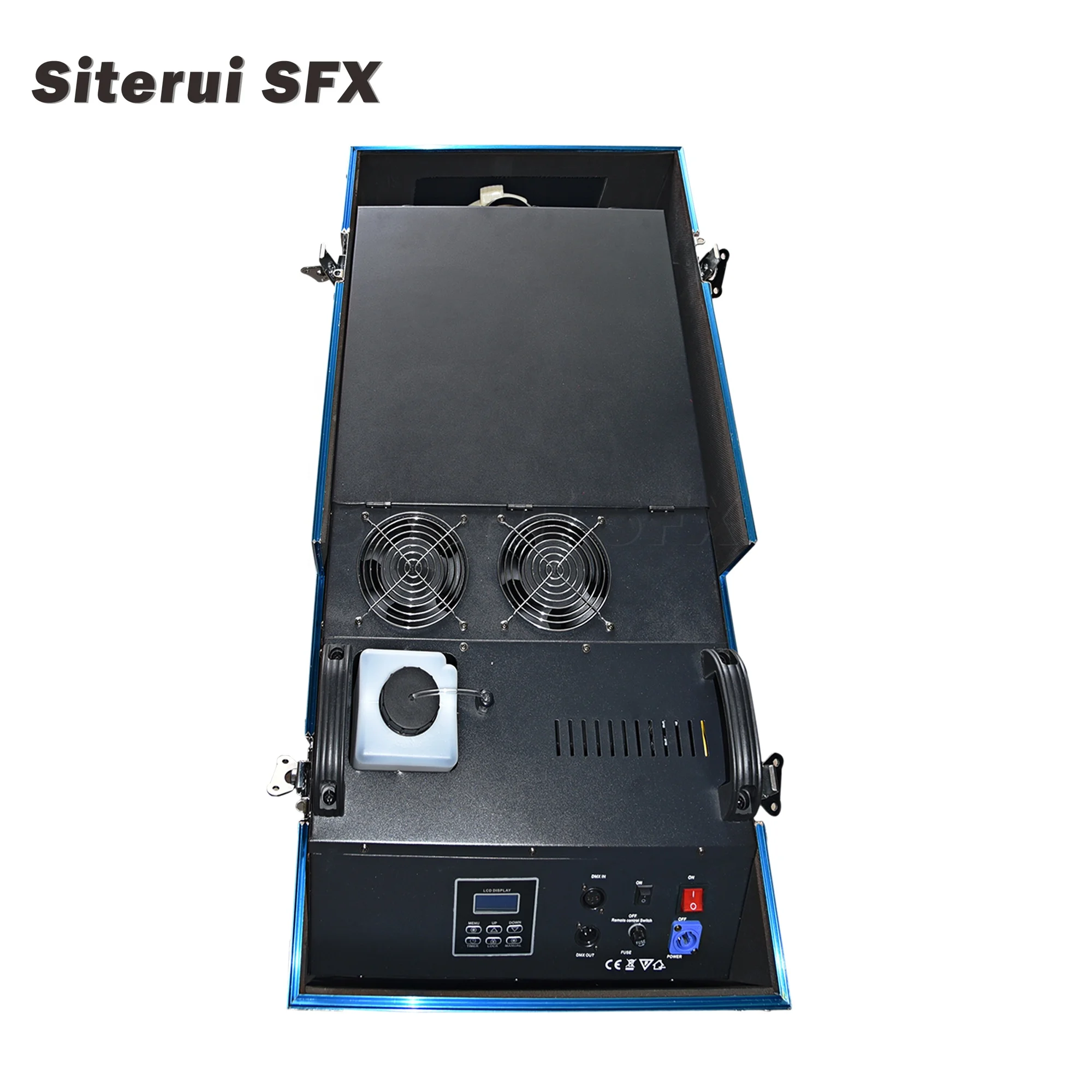 Siterui SFX Ground smoke equipment 3000W Blue case water based haze machine Cloudy low smoke for weddings banquet halls theaters