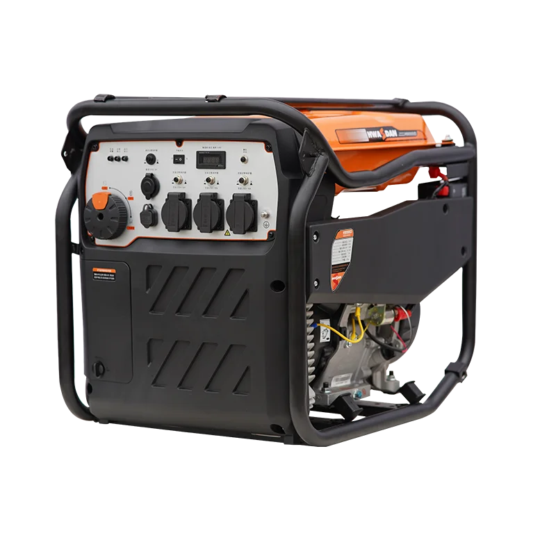 Портативный бензиновый генератор Hwasdan с открытой рамой 4 кВт 4000 Вт домашний небольшой инверторный колесом
